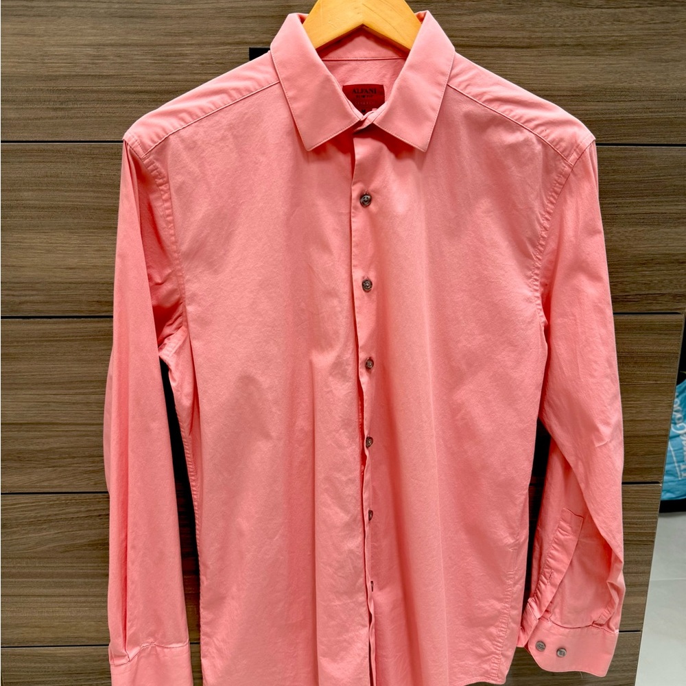 Alfani Men's Coral Dress Shirt